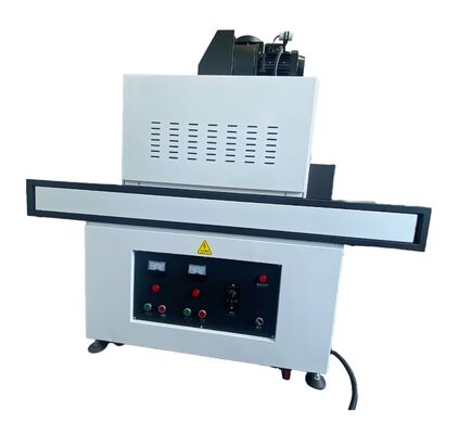 Sistem Conveyor Pengeringan UV yang Menggunakan Teknologi Lampu Merkurius untuk Pengeringan Konsisten dari Lapisan Lem Tinta UV dan Perekat
